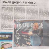 Boxen gegen Parkinson
